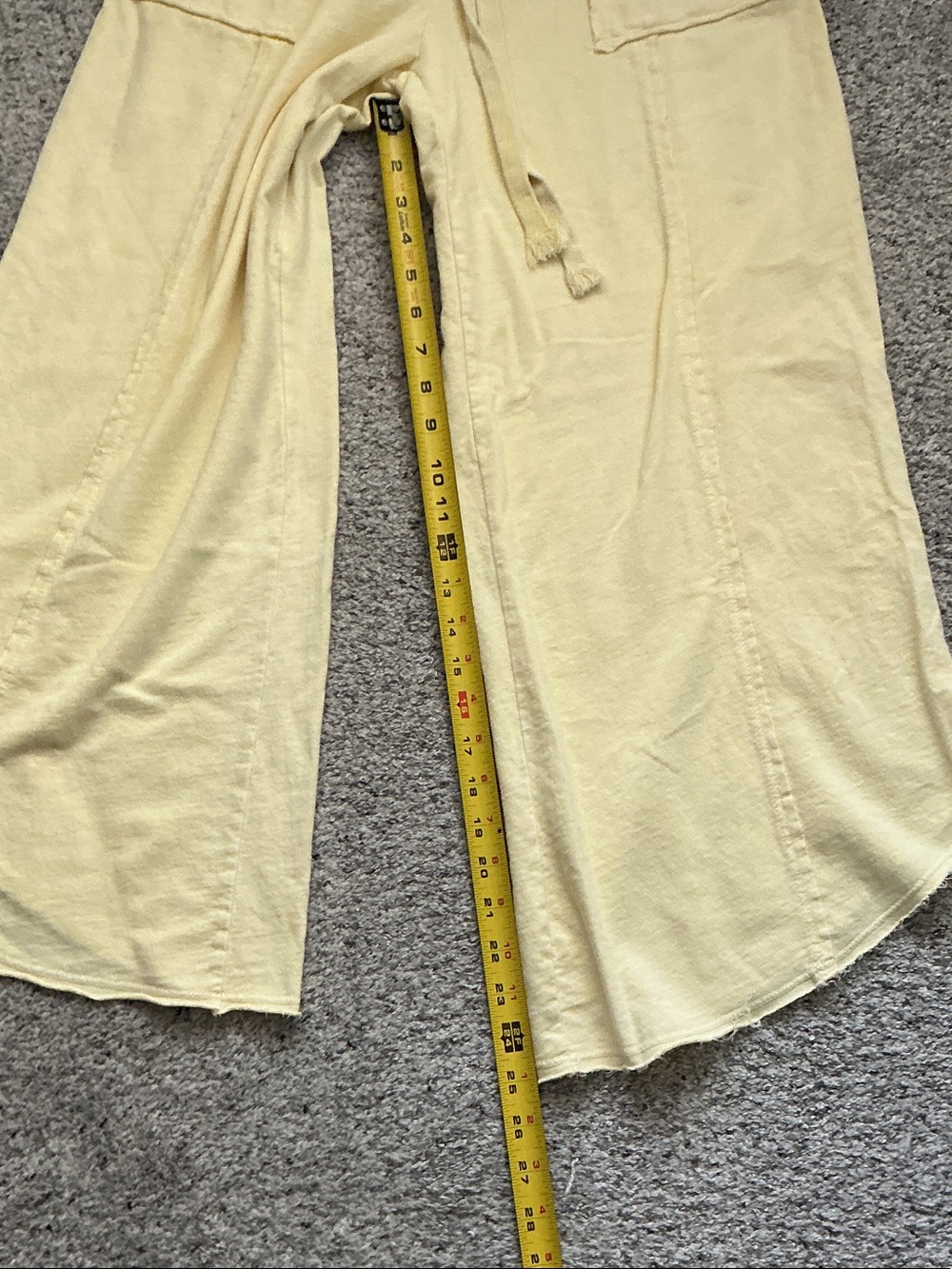 J. Her Wide-Leg Pants ~ Light Yellow - Picture 6 of 8